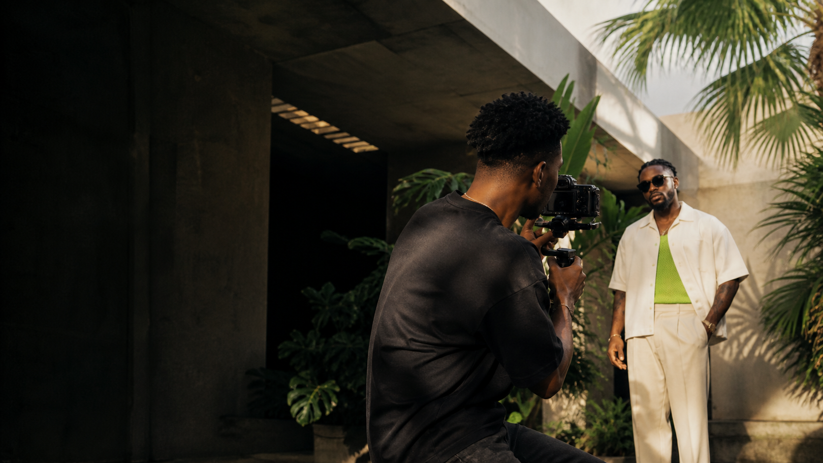 Behind the scenes of a Novorow campaign shoot